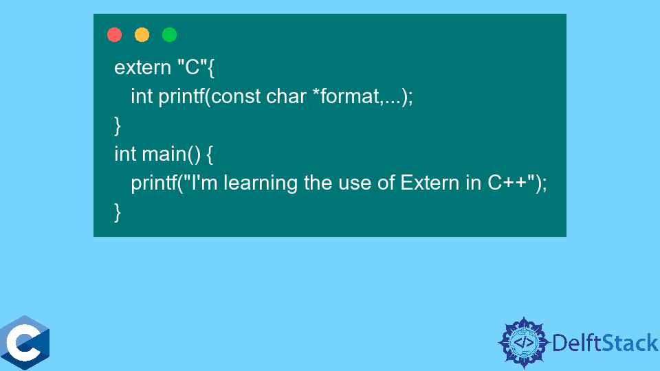 Extern Global Variable Example In C